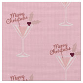 Tissu Noël à Martini rose (Fermer)