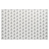 Tissu Noël Arbre noir et blanc (Yard)