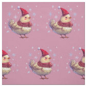 Tissu Noël au poulet (Échantillon)