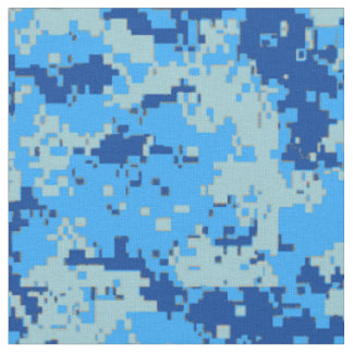 Tissu Noël bleu - camouflage bleu