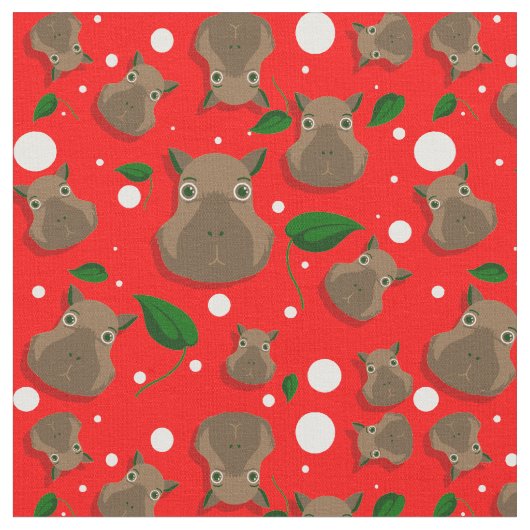 Tissu noël capybara (Fermer)
