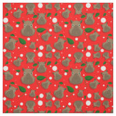 Tissu noël capybara (Échantillon)