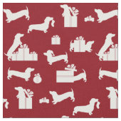 Tissu Noël Dachshund (Fermer)
