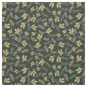 Tissu noël de mistletoe aux baies blanches modernes près (Échantillon)