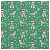 Tissu noël de schnauzer (Échantillon)
