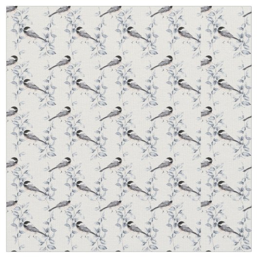 Tissu Noël d'hiver avec Robin Fabric (Fermer)