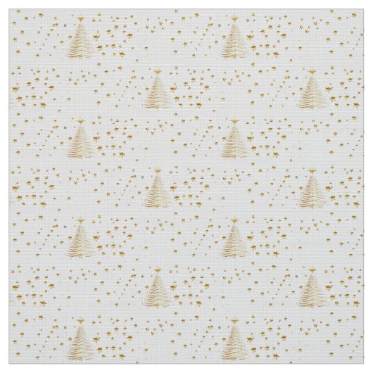 Tissu Noël doré (Échantillon)