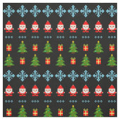 Tissu Noël en pixel art (Échantillon)