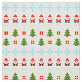 Tissu Noël en pixel art (Échantillon)
