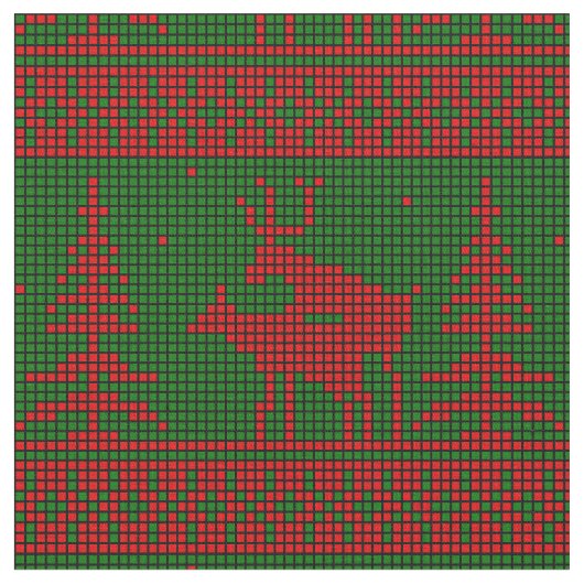 Tissu noël hideux des rennes (Fermer)