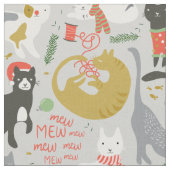 Tissu Noël Meowy (Fermer)