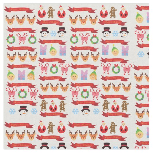 Tissu Noël mignon (Fermer)