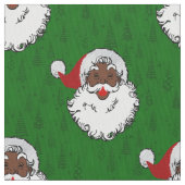 Tissu noël noir santa claus (fermé)