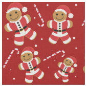 Tissu Noël Père Noël Cute Gingerbread (Fermer)