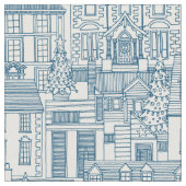 Tissu noël perle bleue (Fermer)