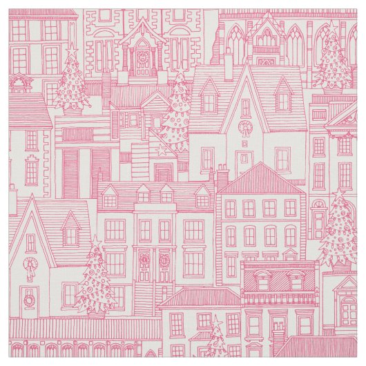 Tissu noël perle rose (Échantillon)