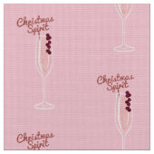 Tissu Noël pétillant rose (Fermer)