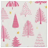 Tissu Noël rose (Fermer)