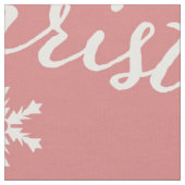 Tissu Noël rose (Fermer)