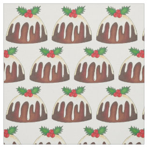 Tissu Noël Sugar Plum Pudding Vacances