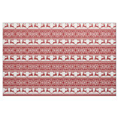 Tissu Noëls rouges scandinaves (Fat Quarter)