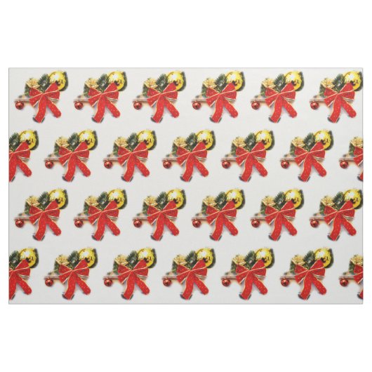 Tissu Nœuds festifs rouges (Fat Quarter)
