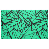 Tissu Noir Abstrait et turquoise (Fat Quarter)