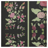 Tissu Noir avec bande verte (Échantillon)
