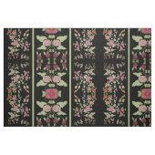 Tissu Noir avec bande verte (Fat Quarter)