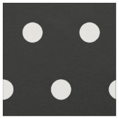 Tissu Noir avec des pois blancs (Fermer)