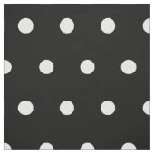 Tissu Noir avec des pois blancs (Échantillon)