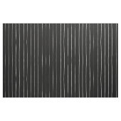 Tissu Noir avec lignes blanches (Fat Quarter)