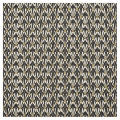 Tissu - Noir Blanc Or Art Déco (Échantillon)