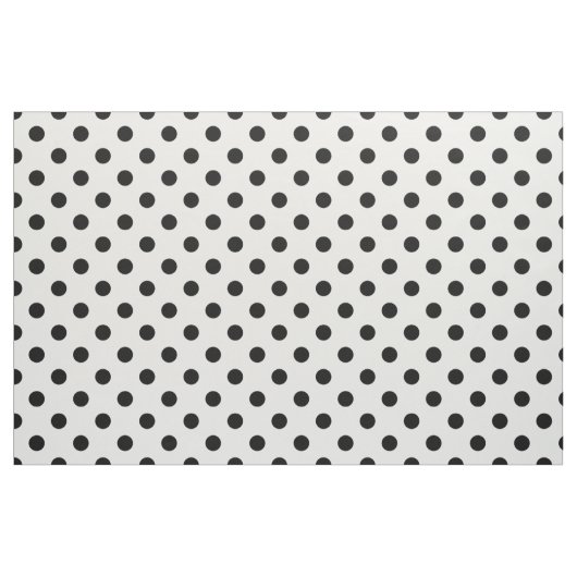 Tissu Noir Blanc pois (Fat Quarter)