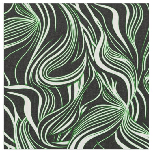 Tissu Noir créatif, Blanc, Vert et sans couture Résumé (Fermer)