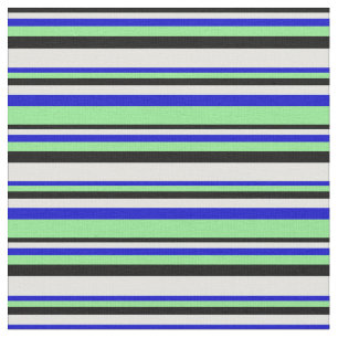 Tissu Noir, Cyan clair, Bleu et Vert clair