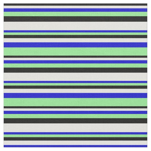 Tissu Noir, Cyan clair, Bleu et Vert clair (Fermer)