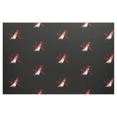 Tissu noir de Krampus (Fat Quarter)