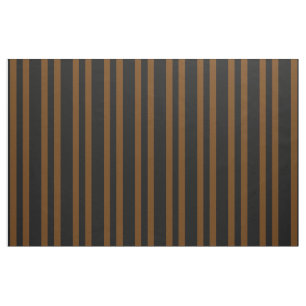 Tissu Noir de minuit, pied brun de Cocos, rayures