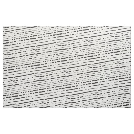 Tissu noir de rayures de rayures cassées (Fat Quarter)