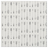 Tissu noir d'impression de flèche (Échantillon)