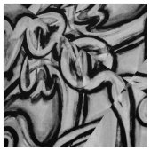 Tissu noir et blanc abstrait (Échantillon)