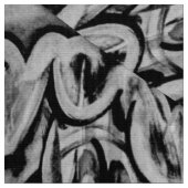 Tissu noir et blanc abstrait (Fermer)