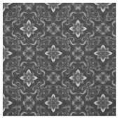 Tissu noir et blanc baroque (Échantillon)