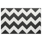 Tissu noir et blanc Chevron Zigzag (Fat Quarter)