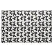 Tissu noir et blanc de chat de smoking (Fat Quarter)