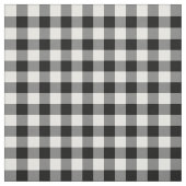 Tissu noir et blanc de motif de guingan (Échantillon)