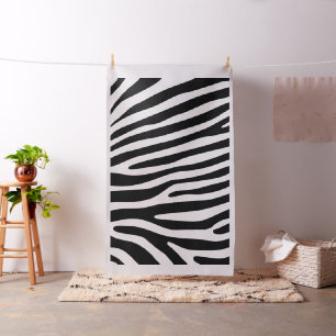 Tissu Noir et blanc de motif de rayures de zèbre + vos