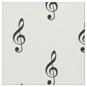 Tissu Noir et blanc de Tréble Clef (Fermer)