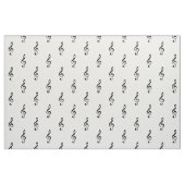 Tissu Noir et blanc de Tréble Clef (Fat Quarter)